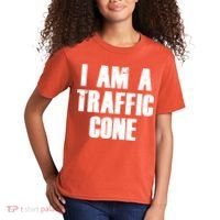 I Am a Traffic Cone Lazy costume Kids T-Shirt thumb 2