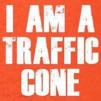 I Am a Traffic Cone Lazy costume Kids T-Shirt thumb 4