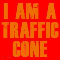 I Am a Traffic Cone Lazy costume Santa Hat thumb 1