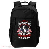 I Am A Veteran Like My Father Before Me Backpack thumb 0