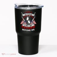 I Am A Veteran Like My Father Before Me Tumbler thumb 0