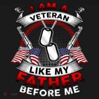 I Am A Veteran Like My Father Before Me Ornament thumb 1