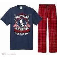 I Am A Veteran Like My Father Before Me Pajama Set thumb 0