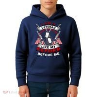 I Am A Veteran Like My Father Before Me Kids Hoodie thumb 4