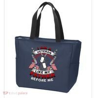 I Am A Veteran Like My Father Before Me Tote Bag thumb 3