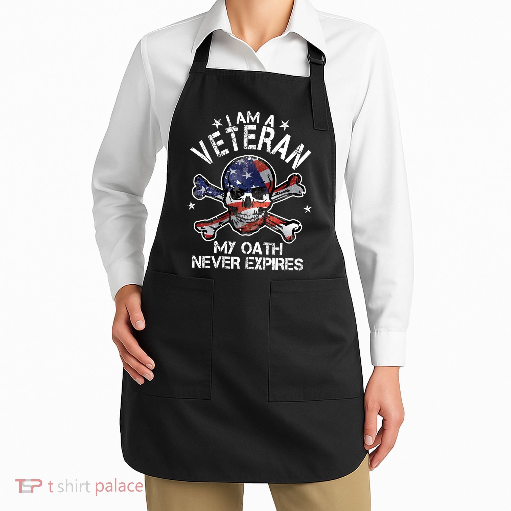 I Am A Veteran My Oath Never Expires Apron