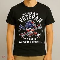 I Am A Veteran My Oath Never Expires T-Shirt thumb 3