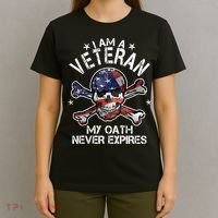 I Am A Veteran My Oath Never Expires T-Shirt thumb 4