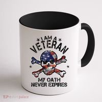 I Am A Veteran My Oath Never Expires Coffee Mug thumb 1