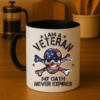 I Am A Veteran My Oath Never Expires Coffee Mug thumb 4