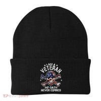 I Am A Veteran My Oath Never Expires Beanie thumb 0