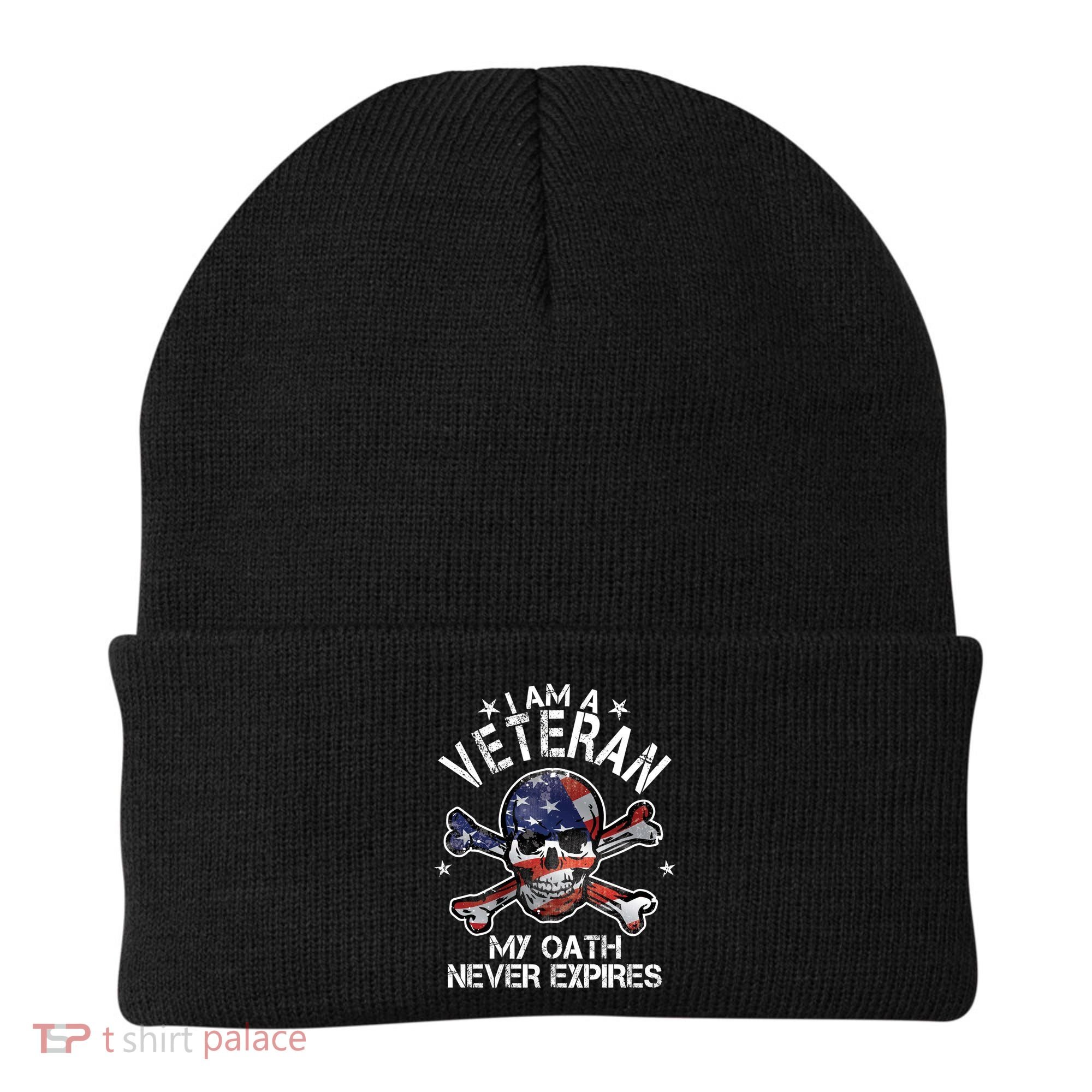 I Am A Veteran My Oath Never Expires Beanie