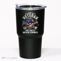 I Am A Veteran My Oath Never Expires Tumbler thumb 0