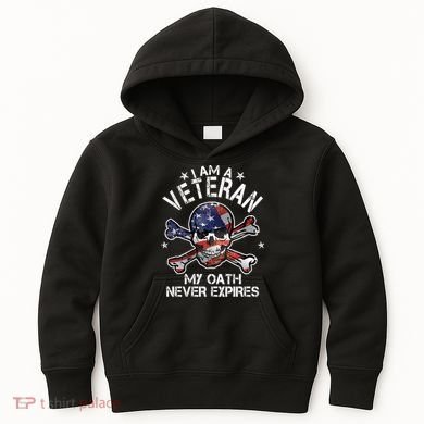 I Am A Veteran My Oath Never Expires Kids Hoodie