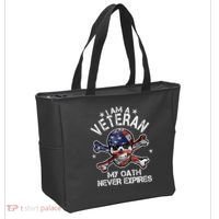 I Am A Veteran My Oath Never Expires Tote Bag thumb 2