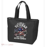 I Am A Veteran My Oath Never Expires Tote Bag thumb 3