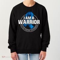 I Am A Warrior Colon Cancer Awareness Women's Sweatshirt thumb 0