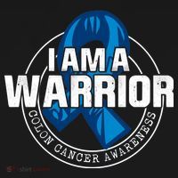 I Am A Warrior Colon Cancer Awareness Bucket Hat thumb 4