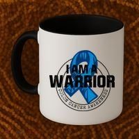 I Am A Warrior Colon Cancer Awareness Coffee Mug thumb 2