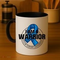 I Am A Warrior Colon Cancer Awareness Coffee Mug thumb 4
