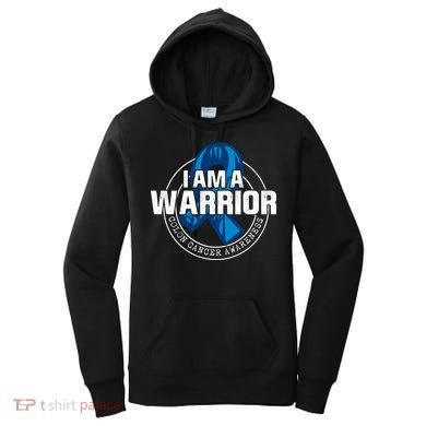 I Am A Warrior Colon Cancer Awareness Women's Hoodie