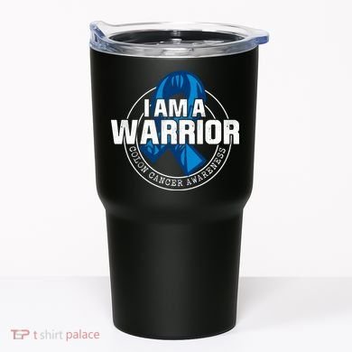 I Am A Warrior Colon Cancer Awareness Tumbler