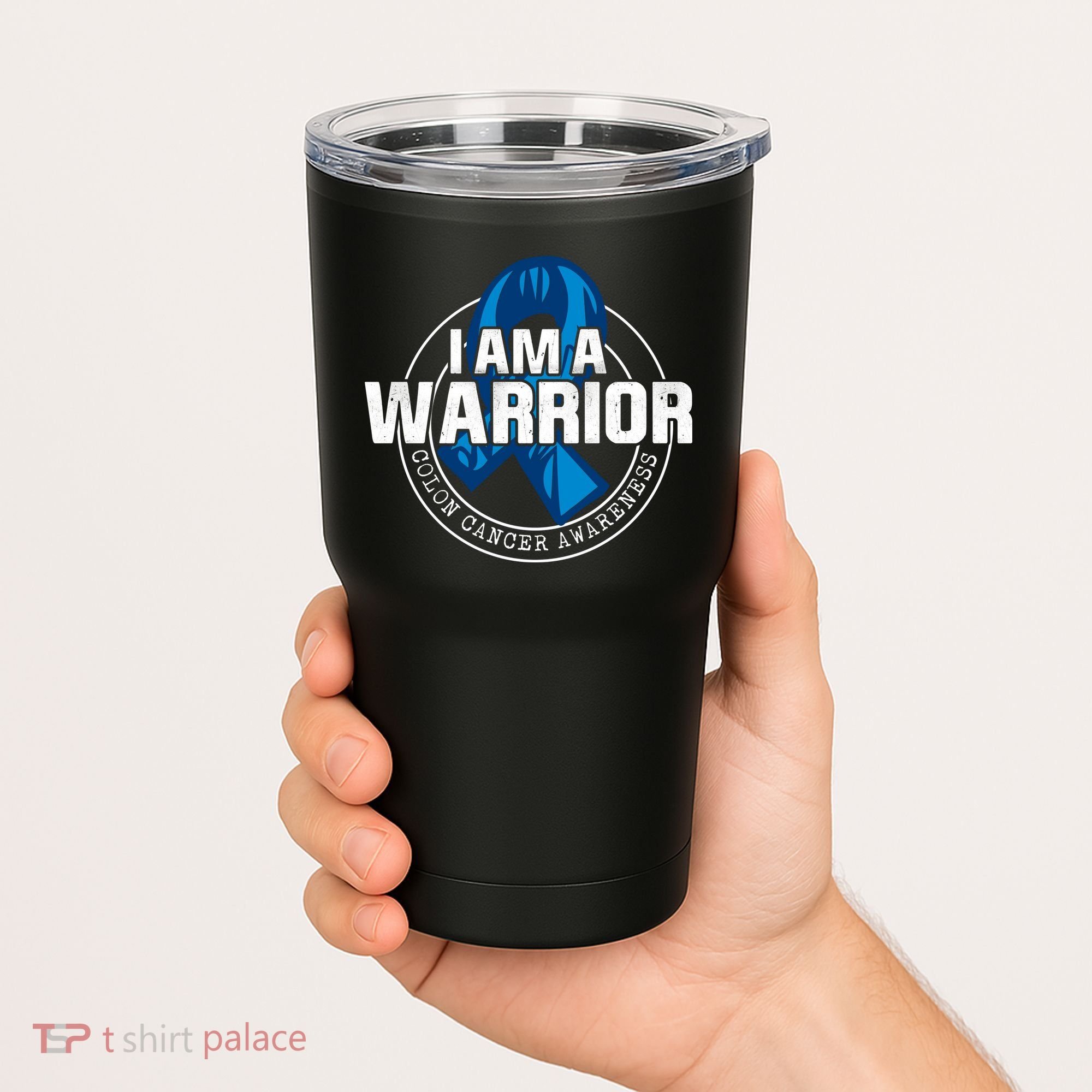 I Am A Warrior Colon Cancer Awareness Tumbler