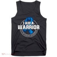 I Am A Warrior Colon Cancer Awareness Tank Top thumb 0