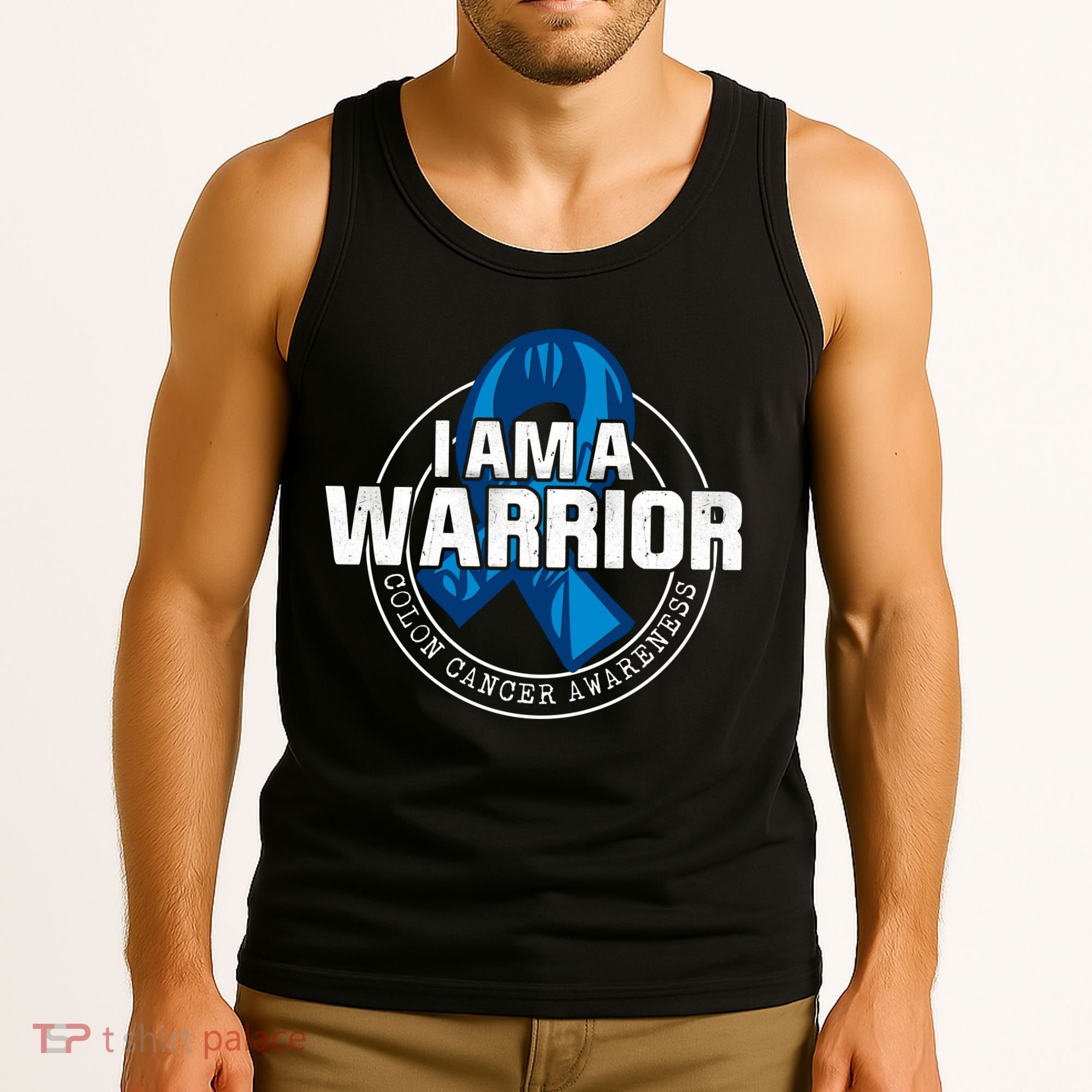 I Am A Warrior Colon Cancer Awareness Tank Top