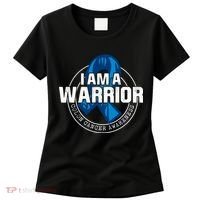 I Am A Warrior Colon Cancer Awareness Women's T-Shirt thumb 0