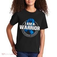 I Am A Warrior Colon Cancer Awareness Kids T-Shirt thumb 2
