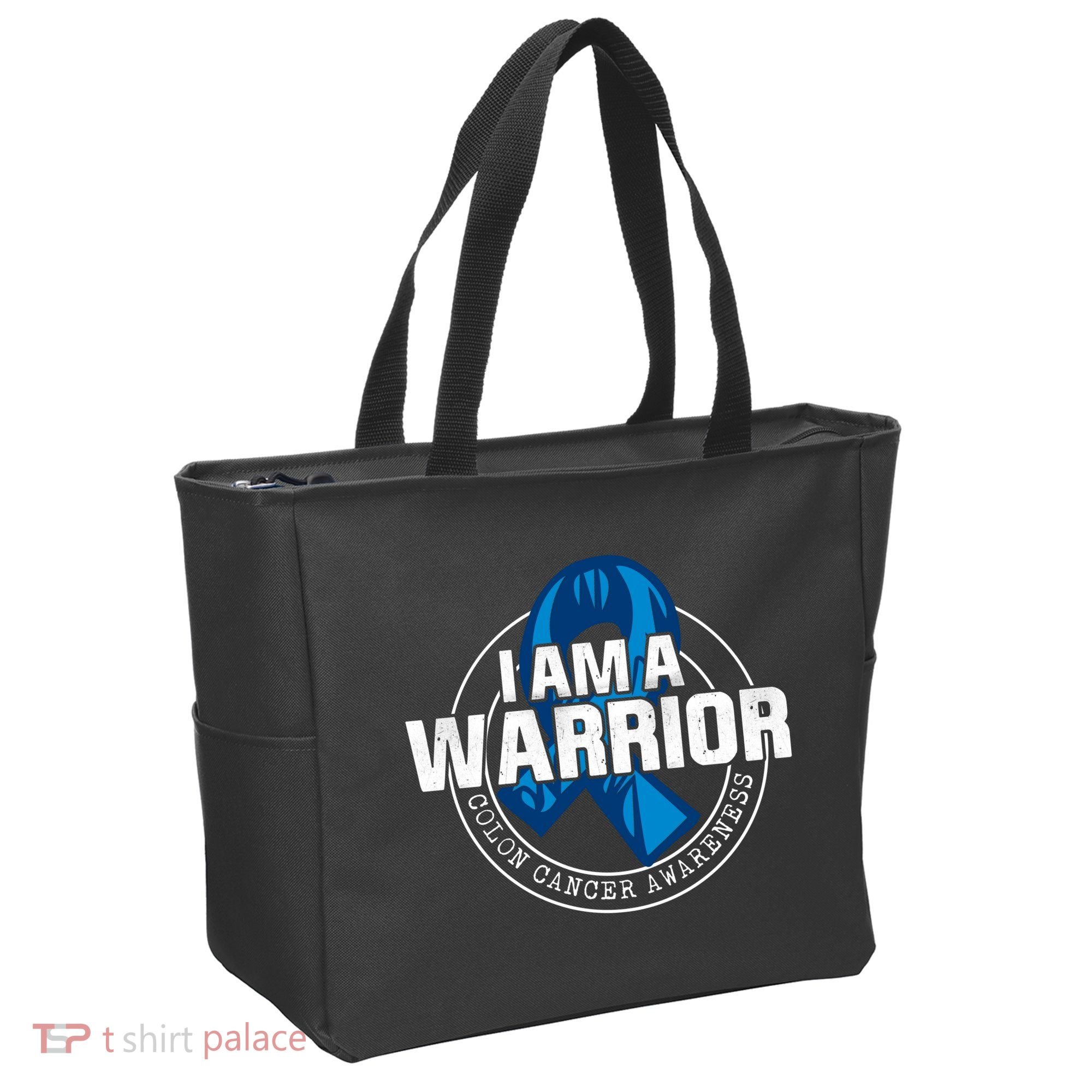 I Am A Warrior Colon Cancer Awareness Tote Bag