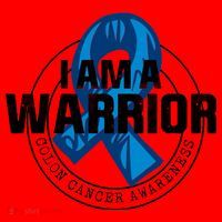 I Am A Warrior Colon Cancer Awareness Santa Hat thumb 1