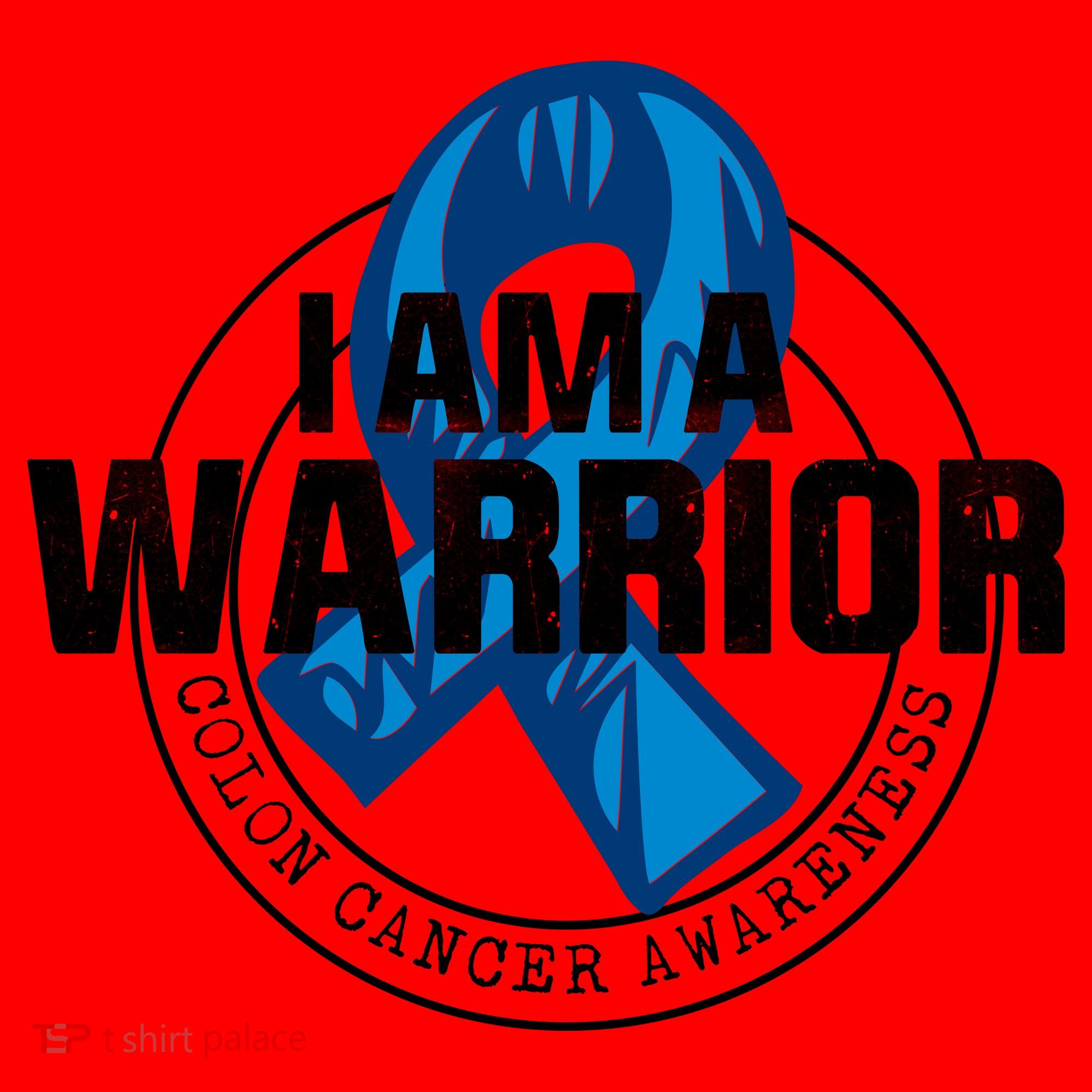 I Am A Warrior Colon Cancer Awareness Santa Hat