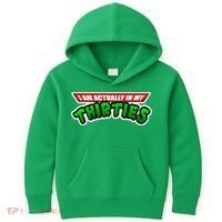 I Am Actually In MY Thirties Kids Hoodie thumb 0