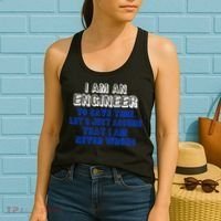 I Am An Engineer Save Time Never Wrong Women's Tank Top thumb 2