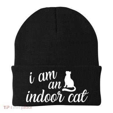 I Am An Indoor Cat Beanie