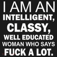 I Am An Intelligent Classy Educated USA-Made Doggie Bandana thumb 2