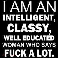 I Am An Intelligent Classy Educated Tote Bag thumb 4