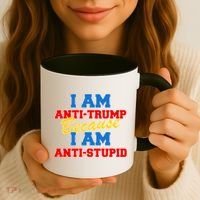 I Am Anti Trump Because I AM Anti Stupid Not My President Coffee Mug thumb 3