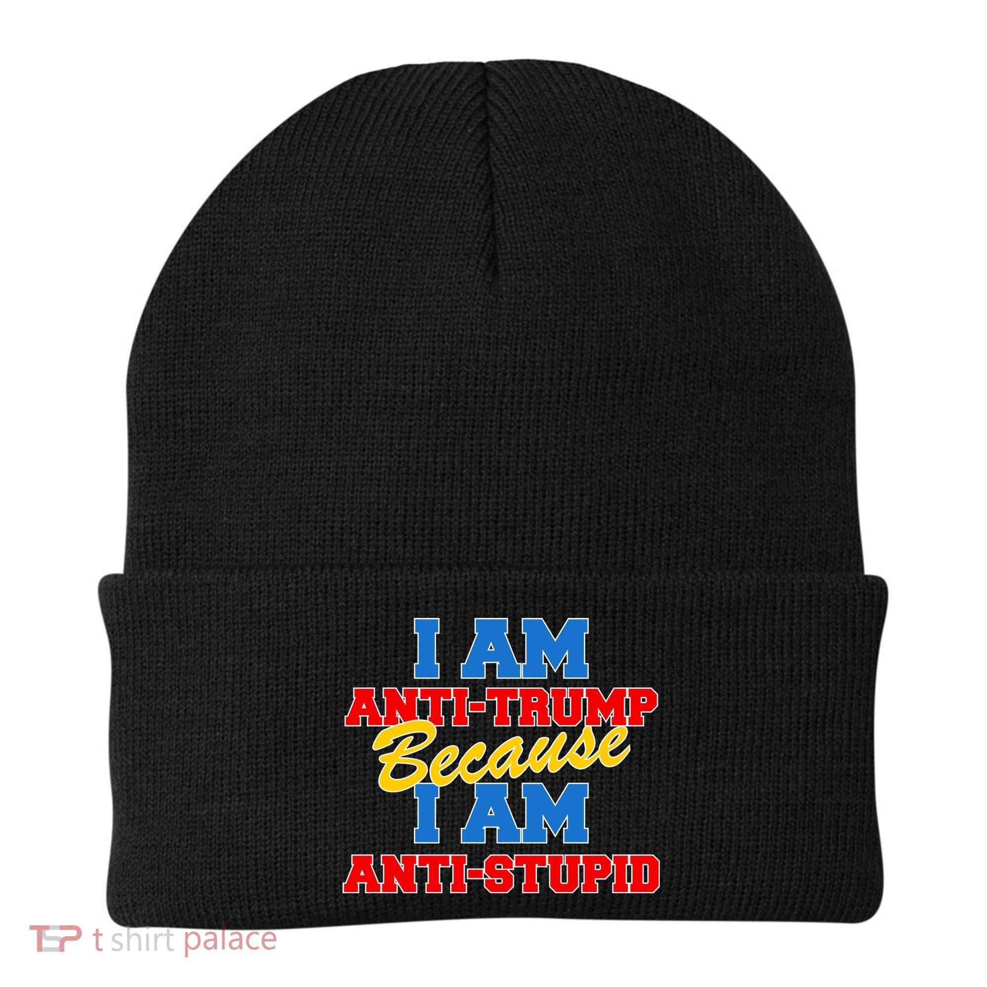 I Am Anti Trump Because I AM Anti Stupid Not My President Beanie