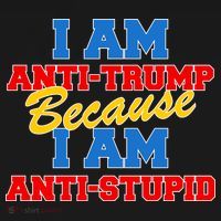 I Am Anti Trump Because I AM Anti Stupid Not My President Women's Hoodie thumb 2