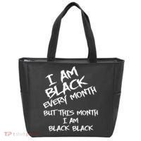 I Am Black Every Month But This Month I Am Black Black Tote Bag thumb 0