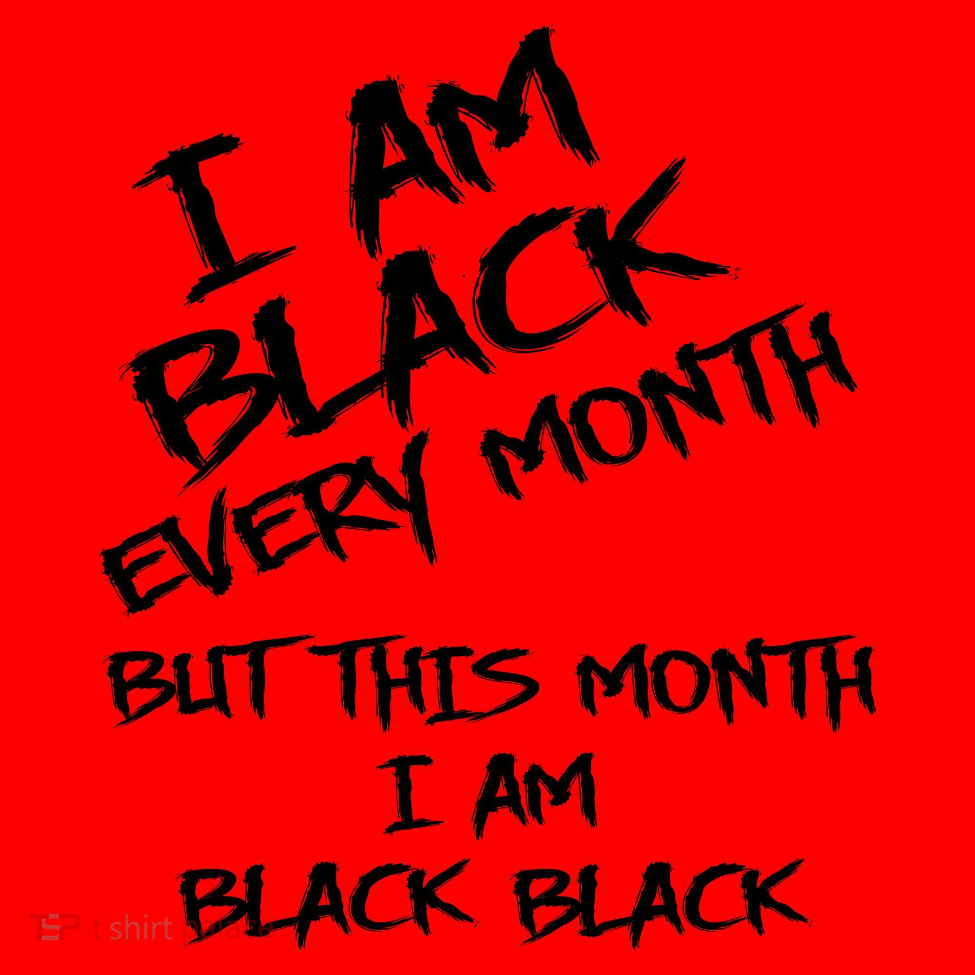 I Am Black Every Month But This Month I Am Black Black Santa Hat