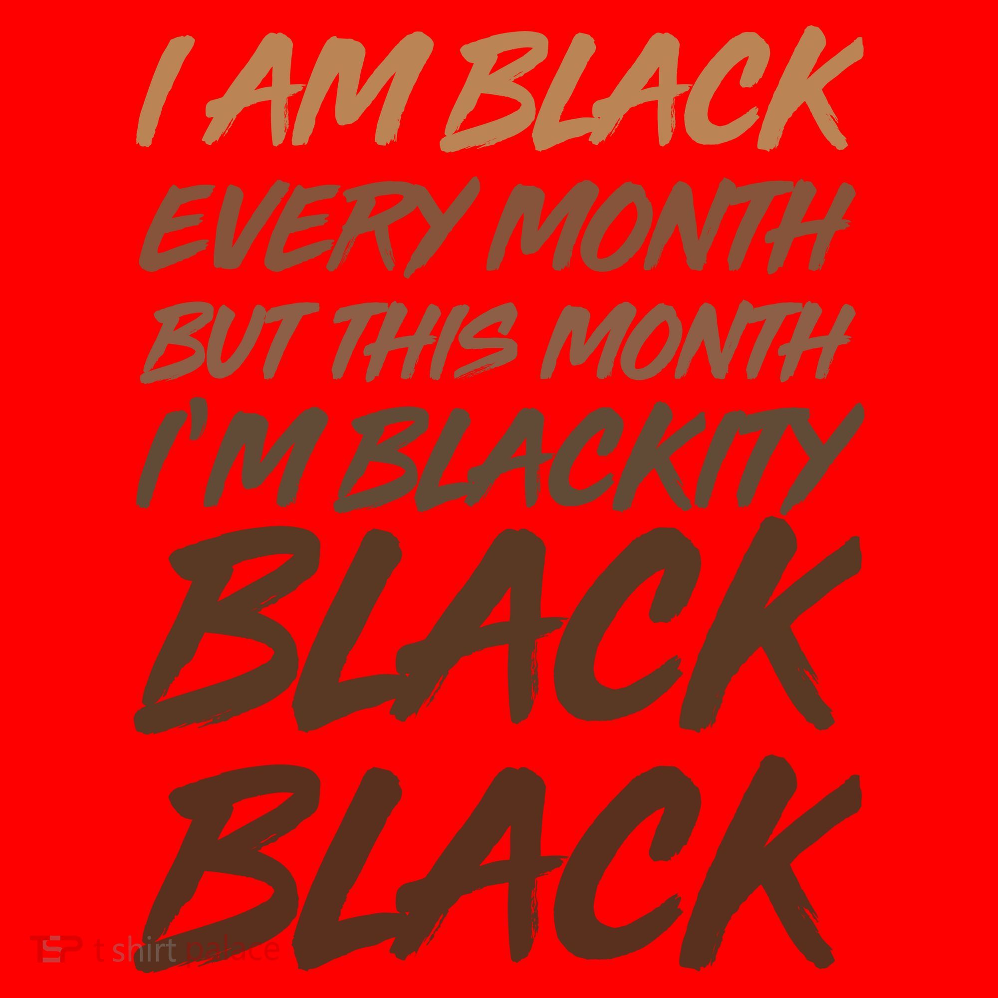 I Am Black Every Month But this Month I'm Blackity Black Black Santa Hat