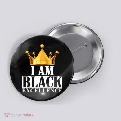 I Am Black Excellence Button