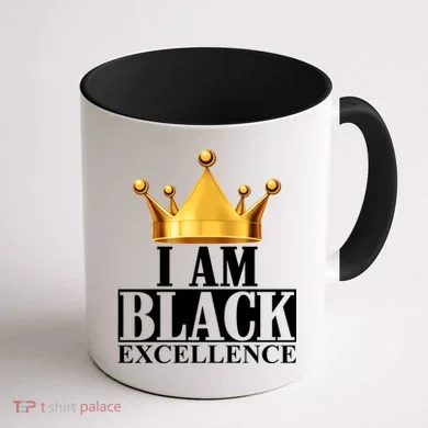 I Am Black Excellence Coffee Mug back