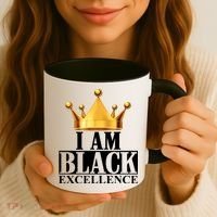 I Am Black Excellence Coffee Mug thumb 3