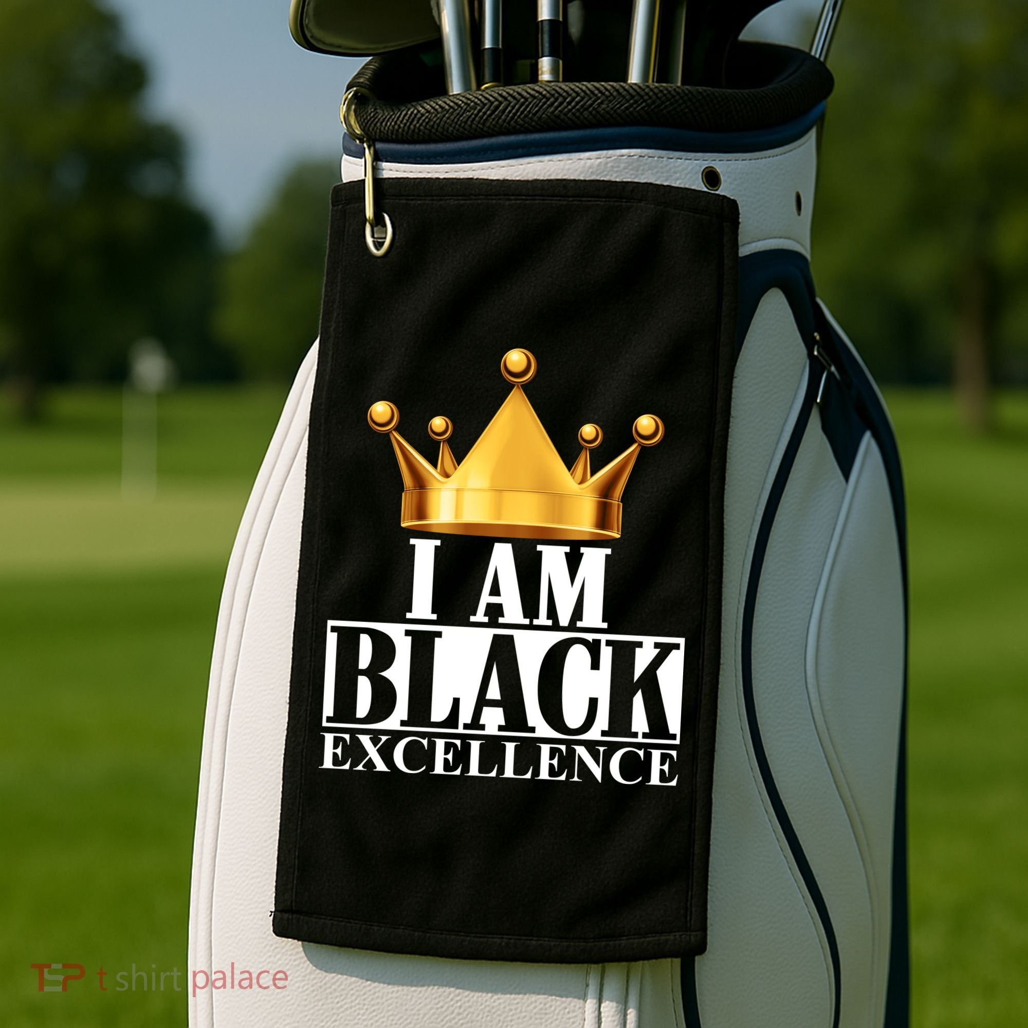I Am Black Excellence Golf Towel