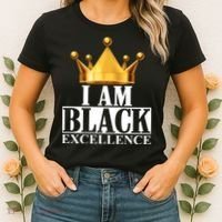 I Am Black Excellence Women's T-Shirt thumb 2